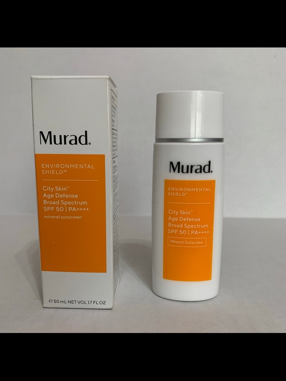 Murad environmental shield age defense SPF 50 mineral sunscreen 1.7 fl. oz.